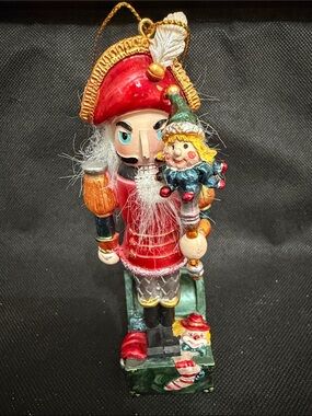 Vintage Ceramic nutcracker ornament